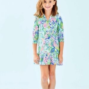 {Lilly Pulitzer} Amelia Polo Dress In Feline Good Print